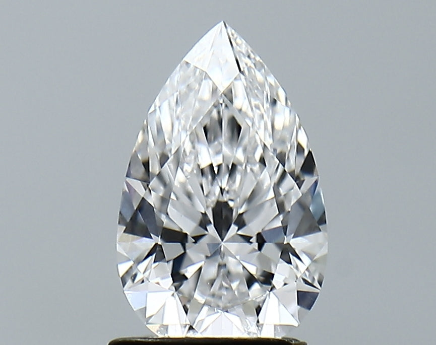 Lab-Grown 1.42 Carat Pear Shape Diamond color D Clarity VVS1 With GIA Certificate, precious stones, engagement diamonds