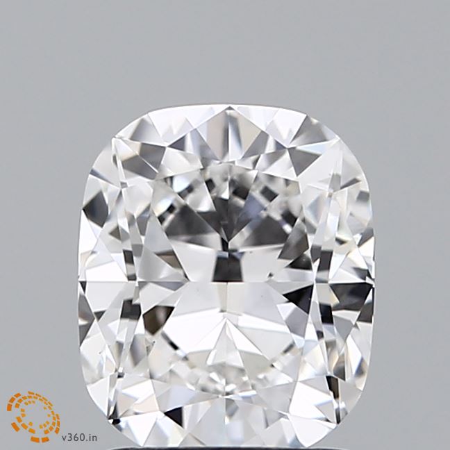 Lab-Grown 1.58 Carat Cushion Modified Brilliant Cut Diamond color F Clarity VS1 With GIA Certificate, precious stones, engagement diamonds