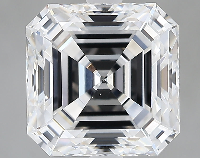 Lab-Grown 3.10 Carat Asscher Cut Diamond color E Clarity VVS2 With GIA Certificate, precious stones, engagement diamonds