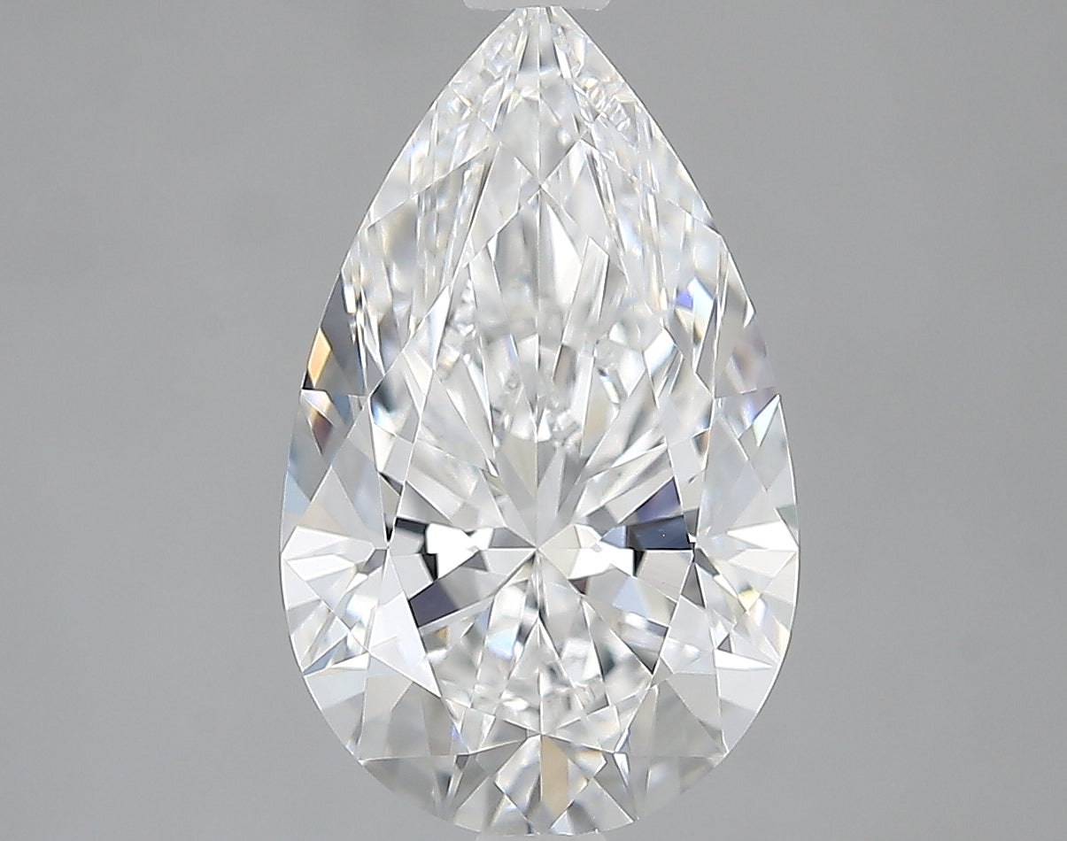 Lab-Grown 2.48 Carat Pear Shape Diamond color D Clarity VVS2, precious stones, engagement diamonds