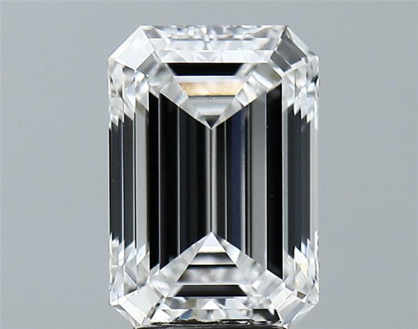 Lab-Grown 3.05 Carat Emerald Cut Diamond color E Clarity VVS2, precious stones, engagement diamonds
