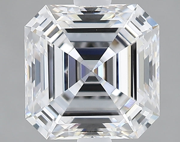 Lab-Grown 2.02 Carat Asscher Cut Diamond color E Clarity VS1, precious stones, engagement diamonds