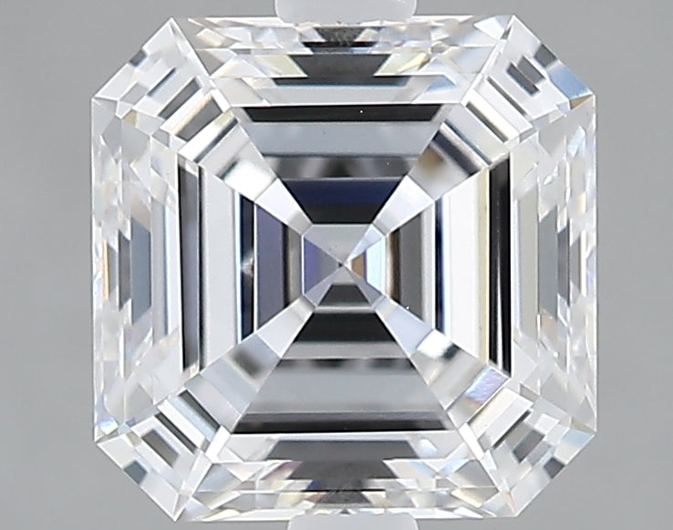 Lab-Grown 2.02 Carat Asscher Cut Diamond color E Clarity VS1, precious stones, engagement diamonds