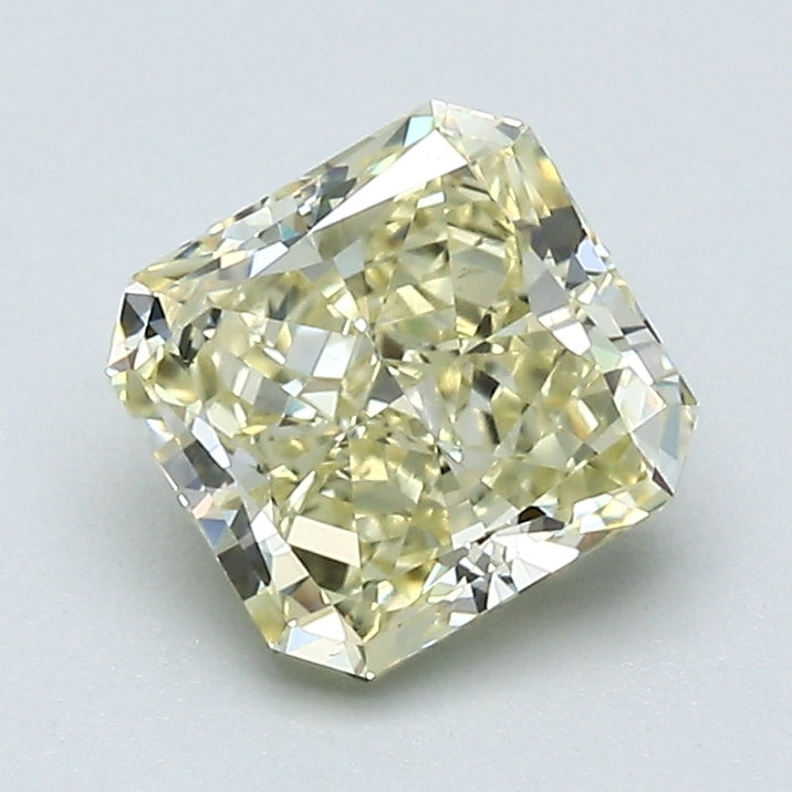 1.26 Carat Radiant Cut Natural Mined Diamond Fancy Light  Yellow Color VS2 Clarity With GIA Certificate, natural diamonds, precious stones, engagement diamonds