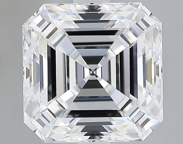 Lab-Grown 2.85 Carat Asscher Cut Diamond color E Clarity VVS2 With GIA Certificate, precious stones, engagement diamonds