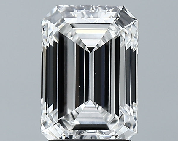 Lab-Grown 2.68 Carat Emerald Cut Diamond color E Clarity VS2 With GIA Certificate, precious stones, engagement diamonds