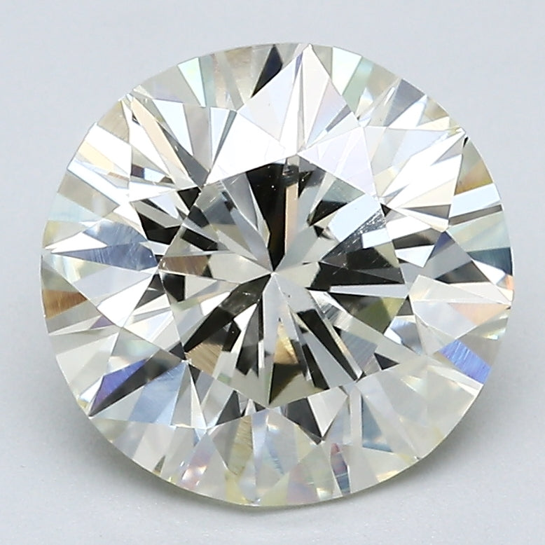 3.32 Carat Round Brilliant Diamond color N Clarity VS1, natural diamonds, precious stones, engagement diamonds