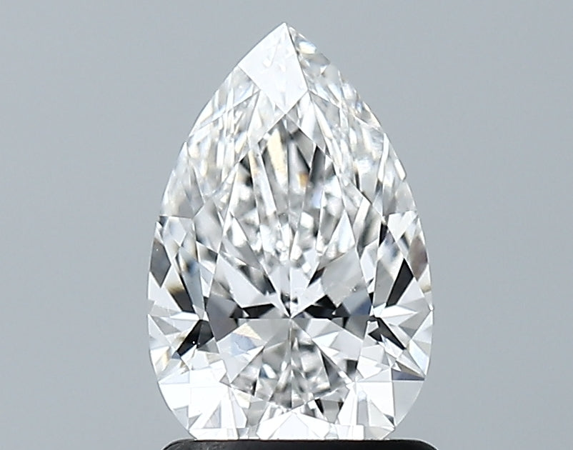 Lab-Grown 1.22 Carat Pear Shape Diamond color E Clarity VVS2 With GIA Certificate, precious stones, engagement diamonds