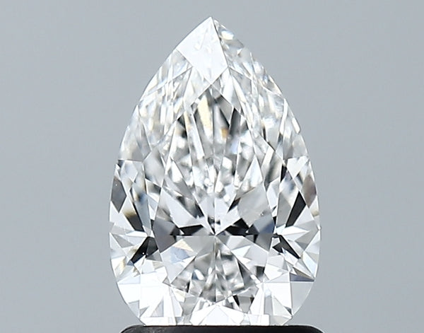 Lab-Grown 1.22 Carat Pear Shape Diamond color E Clarity VVS2 With GIA Certificate, precious stones, engagement diamonds