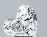 Lab-Grown 2.86 Carat Heart Shape Diamond color D Clarity VS1 With GIA Certificate, precious stones, engagement diamonds