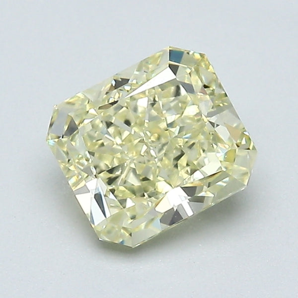 1.23 Carat Radiant Cut Natural Mined Diamond Fancy Light  Yellow Color VS1 Clarity With GIA Certificate, natural diamonds, precious stones, engagement diamonds