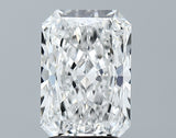 Lab-Grown 2.63 Carat Radiant Cut Diamond color E Clarity VVS2 With GIA Certificate, precious stones, engagement diamonds