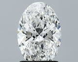 Lab-Grown 1.56 Carat Oval Shape Diamond color F Clarity VVS2, precious stones, engagement diamonds