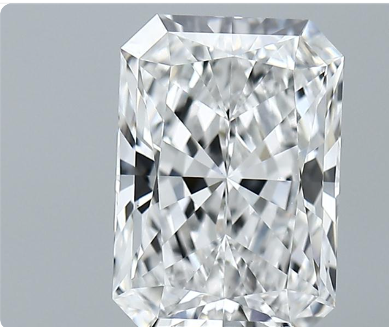 Lab-Grown 3.14 Carat Radiant Cut Diamond color E Clarity VS1 With GIA Certificate, precious stones, engagement diamonds