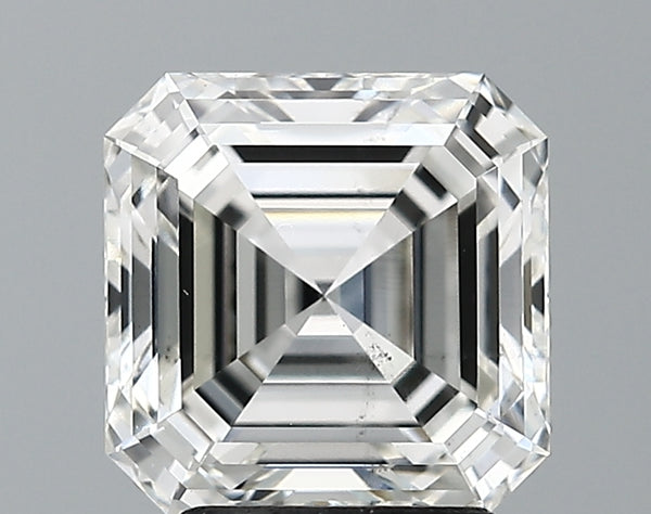 Lab-Grown 3.06 Carat Asscher Cut Diamond color G Clarity VS2 With GIA Certificate, precious stones, engagement diamonds