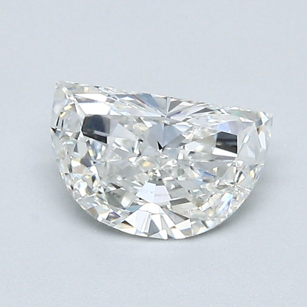 0.69 Carat Half Moon Shape Diamond color G Clarity VS1, natural diamonds, precious stones, engagement diamonds