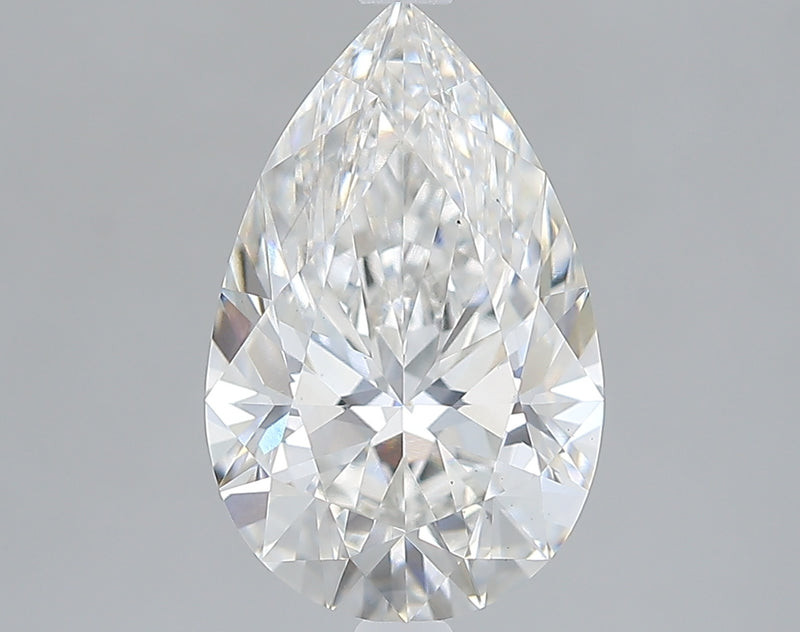 Lab-Grown 2.71 Carat Pear Shape Diamond color G Clarity VS1 With GIA Certificate, precious stones, engagement diamonds