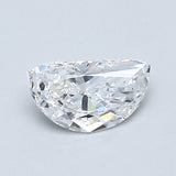 0.44 Carat Half Moon Shape Diamond color E Clarity VS2, natural diamonds, precious stones, engagement diamonds