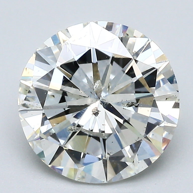2.51 Carat Round Brilliant Natural Mined Diamond J Color I1 Clarity With GIA Certificate, natural diamonds, precious stones, engagement diamonds