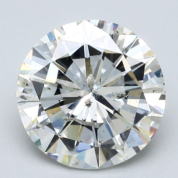 2.51 Carat Round Brilliant Natural Mined Diamond J Color I1 Clarity With GIA Certificate, natural diamonds, precious stones, engagement diamonds