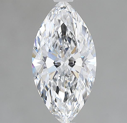 Lab-Grown 1.61 Carat Marquis Shape Diamond color D Clarity VS1 With GIA Certificate, precious stones, engagement diamonds