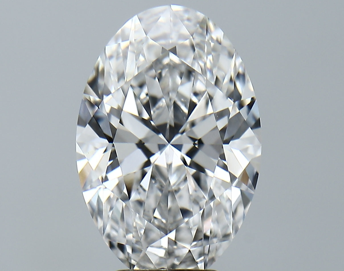 Lab-Grown 5.33 Carat Oval Shape Diamond color E Clarity VVS2, precious stones, engagement diamonds