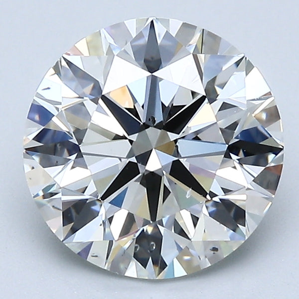 2.61 Carat Round Brilliant Natural Mined Diamond H Color SI1 Clarity With GIA Certificate, natural diamonds, precious stones, engagement diamonds