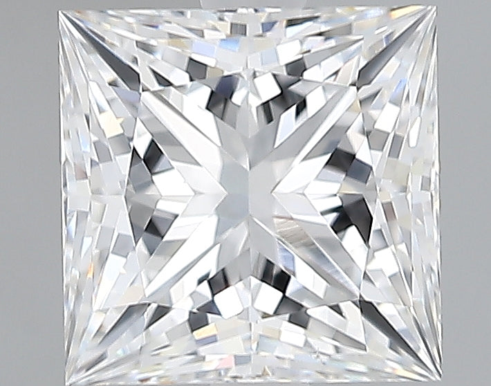 Lab-Grown 2.06 Carat Princess Cut Diamond color E Clarity VVS1, precious stones, engagement diamonds