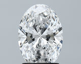 Lab-Grown 1.87 Carat Oval Shape Diamond color D Clarity VS1, precious stones, engagement diamonds