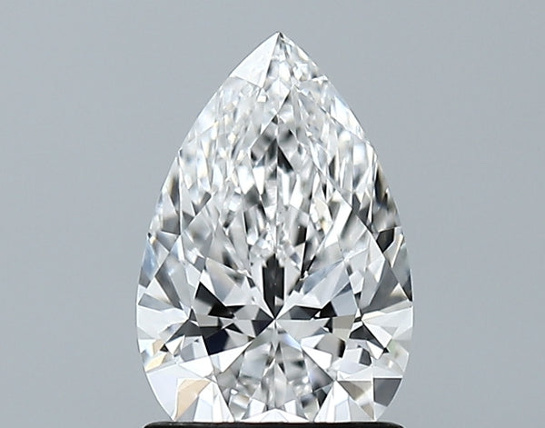 Lab-Grown 1.25 Carat Pear Shape Diamond color E Clarity VVS2 With GIA Certificate, precious stones, engagement diamonds