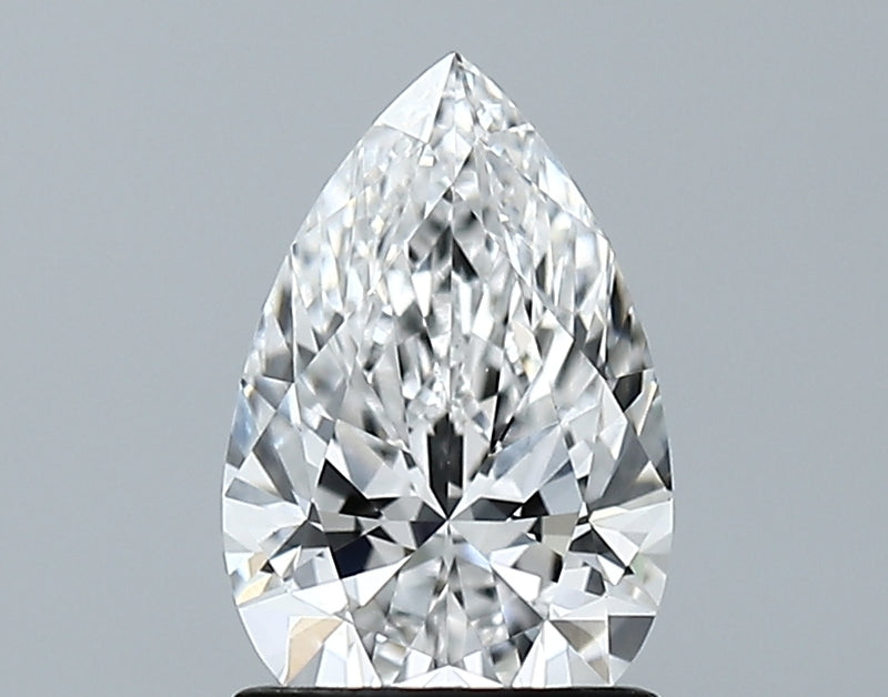 Lab-Grown 1.25 Carat Pear Shape Diamond color E Clarity VVS2 With GIA Certificate, precious stones, engagement diamonds