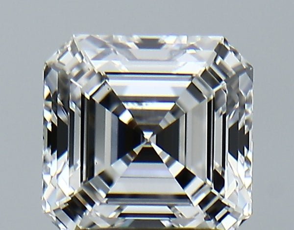 Lab-Grown 2.02 Carat Asscher Cut Diamond color E Clarity VS2, precious stones, engagement diamonds