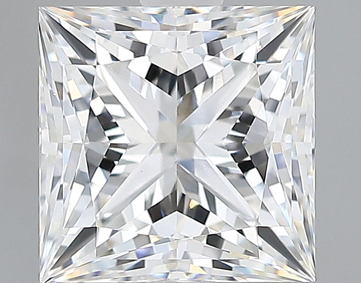 Lab-Grown 2.04 Carat Princess Cut Diamond color E Clarity VVS2, precious stones, engagement diamonds