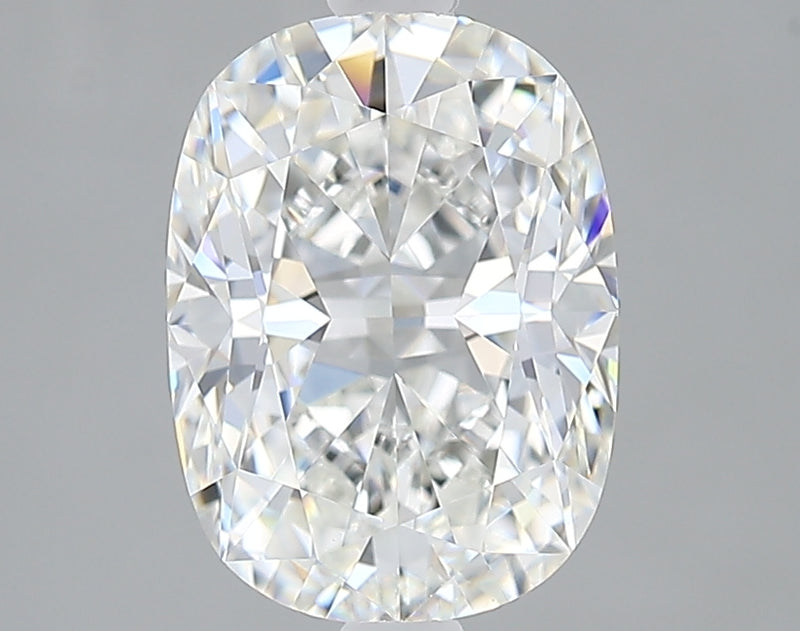 Lab-Grown 2.02 Carat Cushion Modified Brilliant Cut Diamond color F Clarity VVS2, precious stones, engagement diamonds