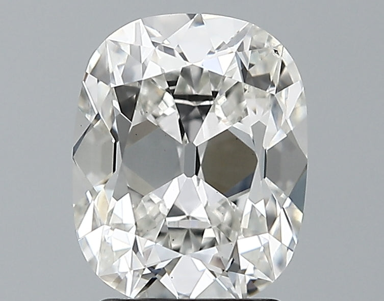 Lab-Grown 2.03 Carat Antique Cushion Cut Diamond color G Clarity VS2 With GIA Certificate, precious stones, engagement diamonds