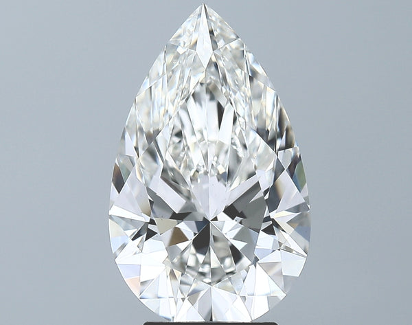 Lab-Grown 4.03 Carat Pear Shape Diamond color G Clarity VS1 With GIA Certificate, precious stones, engagement diamonds