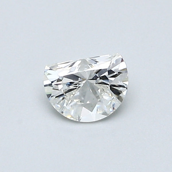 0.40 Carat Half Moon Shape Natural Mined Diamond J Color SI2 Clarity With GIA Certificate, natural diamonds, precious stones, engagement diamonds