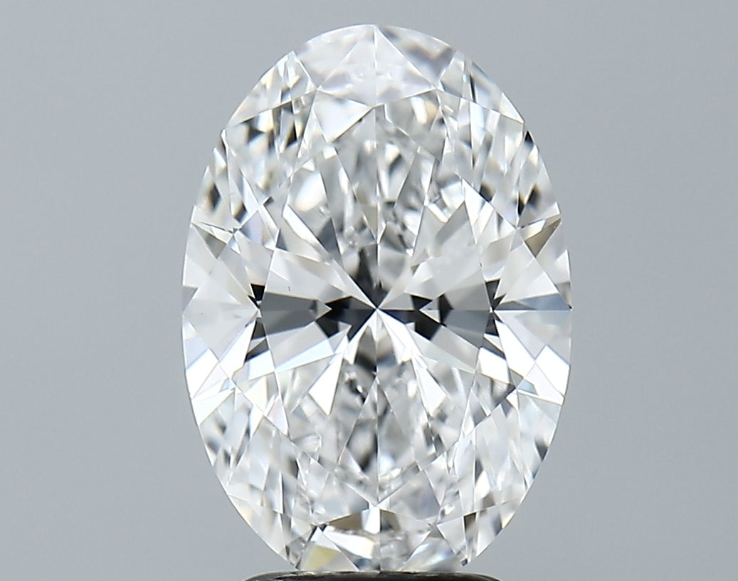 Lab-Grown 3.06 Carat Oval Shape Diamond color D Clarity VVS2, precious stones, engagement diamonds