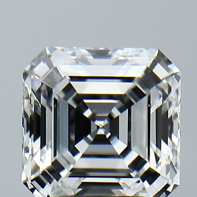 Lab-Grown 2.58 Carat Asscher Cut Diamond color E Clarity VVS2, precious stones, engagement diamonds