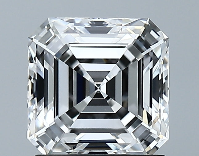 Lab-Grown 1.39 Carat Asscher Cut Diamond color D Clarity VVS2 With GIA Certificate, precious stones, engagement diamonds
