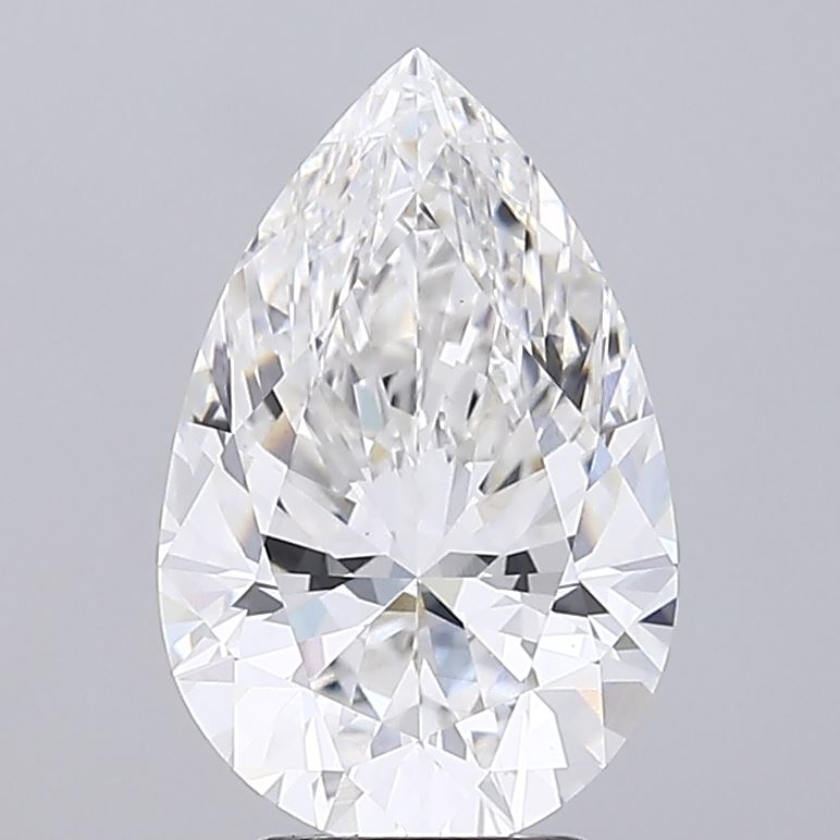 Lab-Grown 3.62 Carat Pear Shape Diamond color G Clarity VS1 With GIA Certificate, precious stones, engagement diamonds
