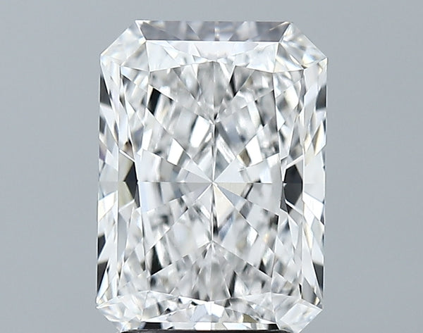 Lab-Grown 2.63 Carat Radiant Cut Diamond color E Clarity VVS2 With GIA Certificate, precious stones, engagement diamonds