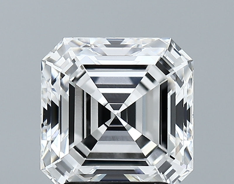 Lab-Grown 3.08 Carat Asscher Cut Diamond color E Clarity VVS1 With GIA Certificate, precious stones, engagement diamonds