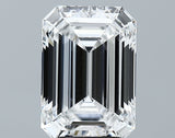 Lab-Grown 3.59 Carat Emerald Cut Diamond color E Clarity VVS2 With GIA Certificate, precious stones, engagement diamonds