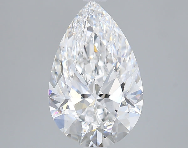 Lab-Grown 2.82 Carat Pear Shape Diamond color D Clarity VS2 With GIA Certificate, precious stones, engagement diamonds