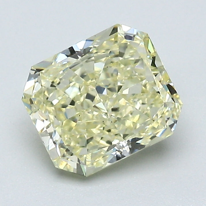 1.38 Carat Radiant Cut Natural Mined Diamond Fancy Light  Yellow Color VS2 Clarity With GIA Certificate, natural diamonds, precious stones, engagement diamonds