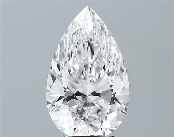 Lab-Grown 3.22 Carat Pear Shape Diamond color E Clarity VVS2 With GIA Certificate, precious stones, engagement diamonds