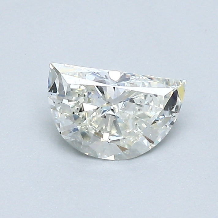 0.46 Carat Half Moon Shape Natural Mined Diamond J Color SI1 Clarity With GIA Certificate, natural diamonds, precious stones, engagement diamonds