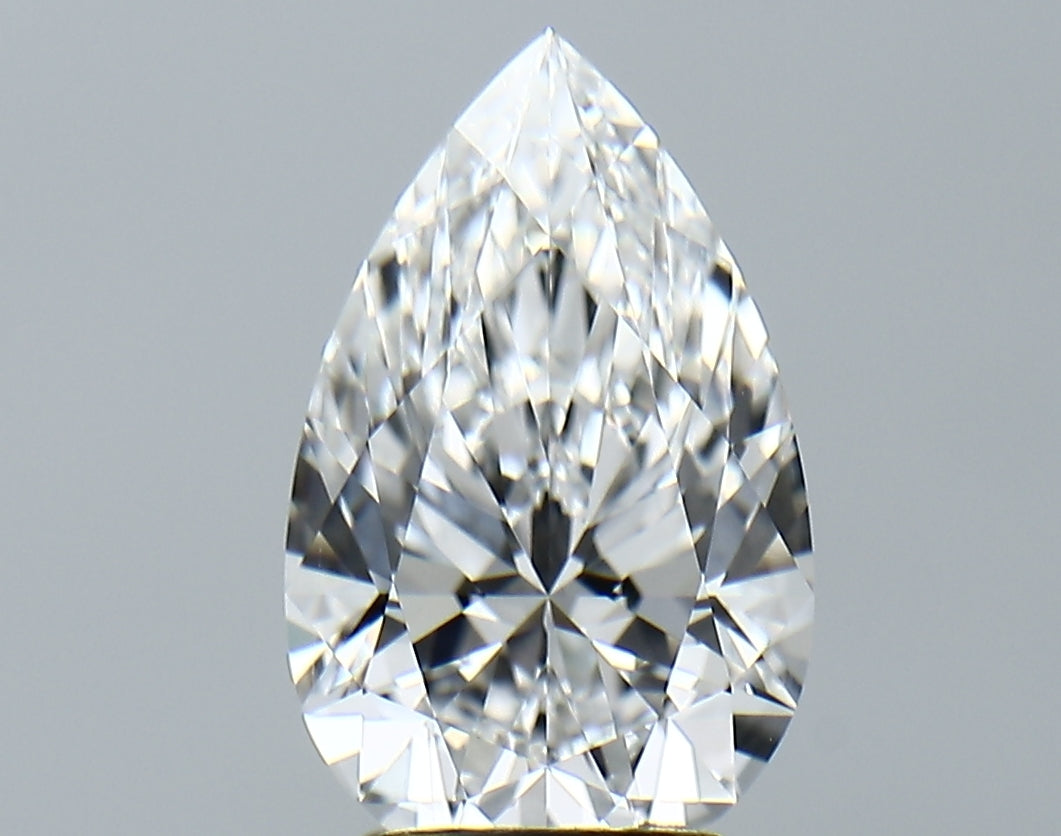 Lab-Grown 2.90 Carat Pear Shape Diamond color D Clarity VS1, precious stones, engagement diamonds