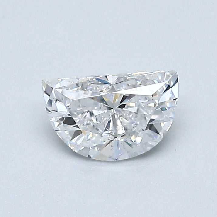 0.50 Carat Half Moon Shape Natural Mined Diamond D Color VVS2 Clarity With GIA Certificate, natural diamonds, precious stones, engagement diamonds
